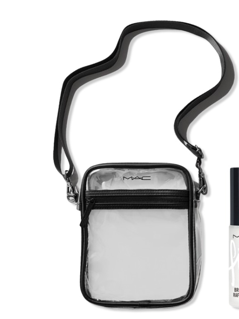 MAC Cosmetics Clear Crossbody Cosmetic Bag